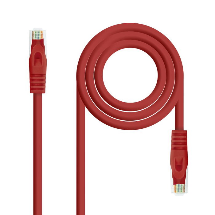 Nanocable Cable de Red Cat.6A UTP AWG24 RJ45 Rojo 25 cm Nanocable Cable de Red Cat.6A UTP AWG24 RJ45 Rojo 25 cm